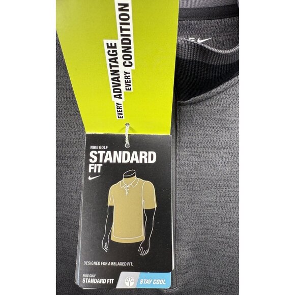 NWT Nike Golf Tour Men's Large Gray Black 1/4 Zip Vest Performance Dri-FIT‎ - Picture 8 of 11